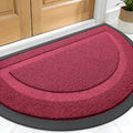 OLANLY Half Circle Front Door Mat Outside 59x34 All-Season Rubber Doormat