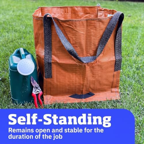 DURASACK Heavy Duty Storage Tote Bag 22-Gallon, Terracotta, Pack of 4