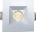 4-Inch LED Square Downlight Luminaire. Recessed Ceiling Light Fixture, 18-Watt, CCT 5 Color Changing (2700K/3000K/3500K/4000K/ 5000K), 1360 Lumens, White, Dimmable