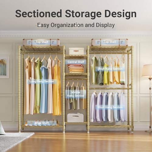 VIPEK Classic V6 Wire Garment Rack, Dynamic Closet System Adjustable