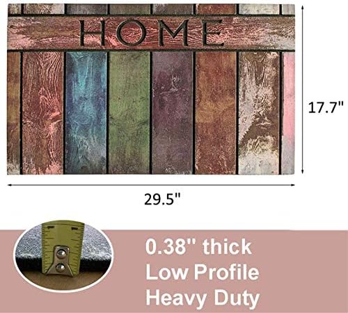 Welcome Home Mats for Front Door Entrance Non Slip Rubber Door Mat Heavy Duty Doormat Shoes Scraper Indoor Low-Profile Mats for Entry Garage Patio High Traffic Areas (3)