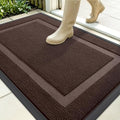 OLANLY Front Door Mat Outside 35x30, All-Season Heavy-Duty Rubber Doormat