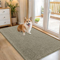 OLANLY Dog Door Mat for Muddy Paws 54x32, Super Absorbent Chenille Mud Mat