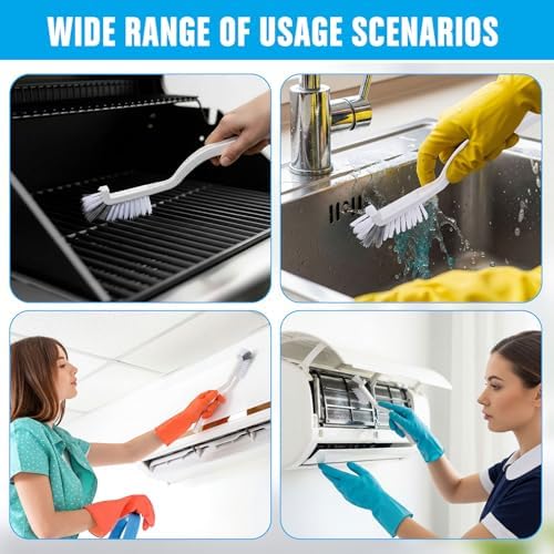 150 Pcs Dish Brush Right Angle Kitchen Scrub Bottle Bathroom Brush Sink Household Pot Pan Edge Corners Tile Lines Cleaning with Stiff Bristles