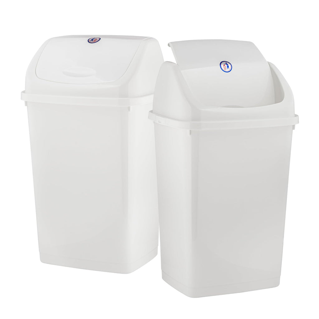 Kitchen Trash Can 13 Gallon with Swing Lid (2 Count)