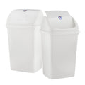 Kitchen Trash Can 13 Gallon with Swing Lid (2 Count)
