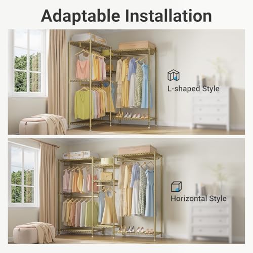 VIPEK Classic V6 Wire Garment Rack, Dynamic Closet System Adjustable