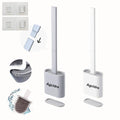 Toilet Brush with Holder Silicone Toilet Brush and Cleaning Brush for Household Bathroom Toliet Brush Set