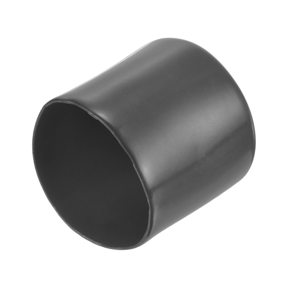 20pcs Rubber End Caps 43mm ID Vinyl Round Tube Bolt Cap Cover Thread Protectors Dark Grey