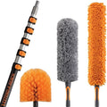 30 Foot High Reach Duster Kit with 5-24 ft Telescopic Extension Pole
