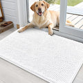 OLANLY Dog Door Mat for Muddy Paws 36x24, Super Absorbent Chenille Mud Mat