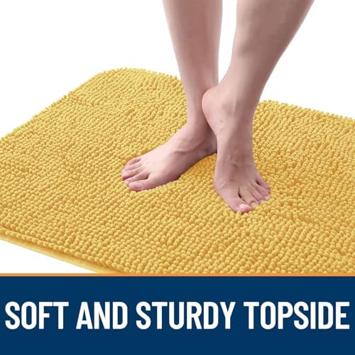 OLANLY Dog Door Mat for Muddy Paws 59x35, Super Absorbent Chenille Mud Mat