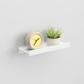 Floating Shelves for Wall, Wall Mounted Shelves with Lip for Storage, Metal Display Shelves for Home Decor, Kitchen/Living Room/Bedroom/Bathroom Shelf, White 12 inch 1 Pack
