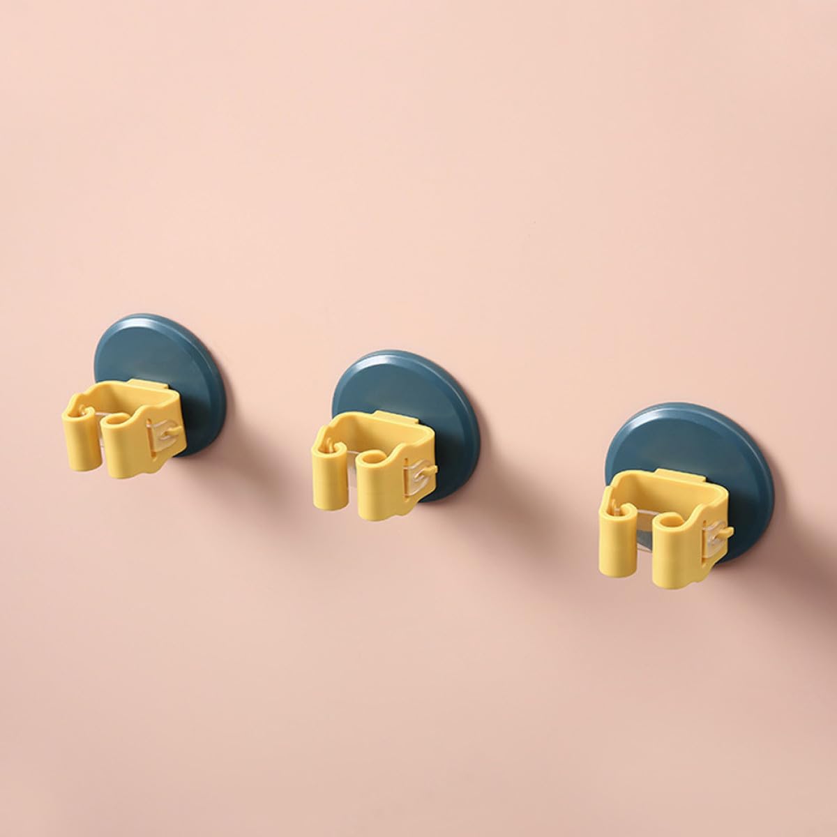 Mop Broom Holder Wall Mount Suction Cup Clamps Non
