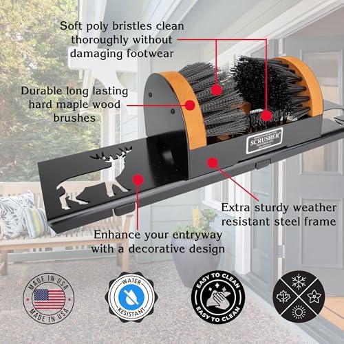 Scrusher Original Shoe Cleaner Brush with Portable Base, Loon Design