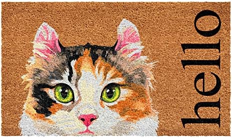 Calloway Mills 109601729 Calico Cat Doormat 17" x 29"