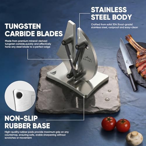 VN3 Professional Knife Sharpener | 3-Action Tungsten Carbide
