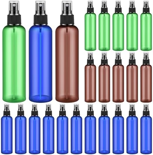 Eccliy 32 Pcs 8 oz Spray Bottles Fine Mist, Multicolor, Colored