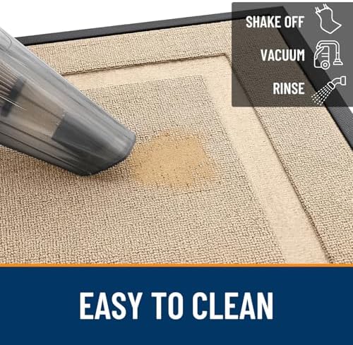 OLANLY Front Door Mat Outside 59x34, All-Season Heavy-Duty Rubber Doormat
