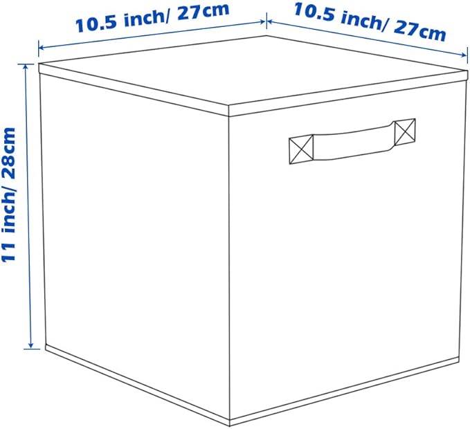 ShellKingdom Storage Bins, Foldable Fabric Storage Cubes And Cloth Storage Organizer Drawer For Closet And Toys Storage, 6 Pack (Retro Wood Pattern)