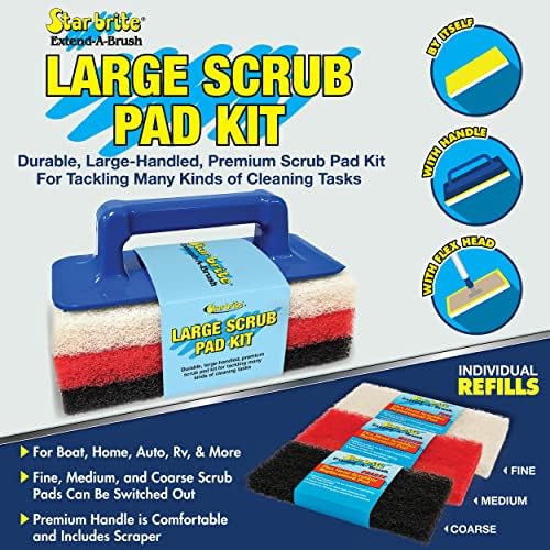 STAR BRITE Large Multi-Texture Scrub Pad Kit