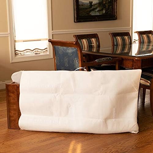 Dining Table Leaf Storage Bag Not Padded, Ultra-Soft, Scratch-Resistant Felt Dining Table Leaf Cover (White, 29 x 50 (1CT))