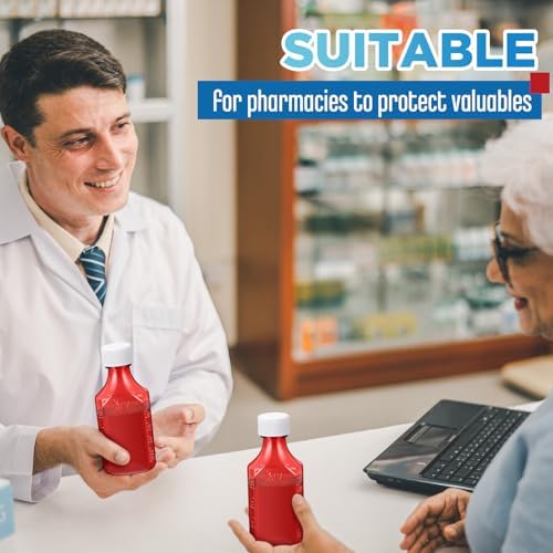 Reallnaive 20 Pcs 4 oz Liquid Medicine Bottles with Caps, Amber