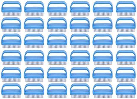 Superio Nail Scrubber Brush - All-Purpose Stiff Cleaning Brush for Fingernails, Toe, Foot & Hands - 24 Pack
