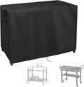 Grill Cart Cover, Outdoor Grill Stand Cover with UV Protection & Windproof Straps,Heavy Duty Covers for Most Standard Grill Carts/Pizza Oven Table -31.5" D x 31.5" W x 35.43" H