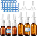 10 Pcs Nasal Spray Bottle Glass Empty Refillable