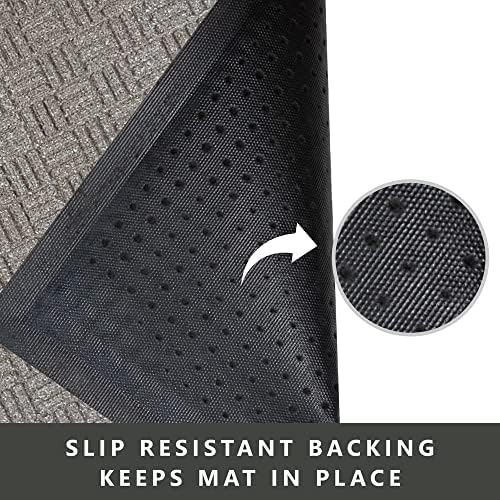 Envelor Front Door Mat Indoor Outdoor Entrance Doormat Non Slip Durable Floor Mat for Entry Mat Kitchen Rugs Home Decor Rugs Heavy Duty Mat Welcome Mat, 24 x 36 Inches, Beige
