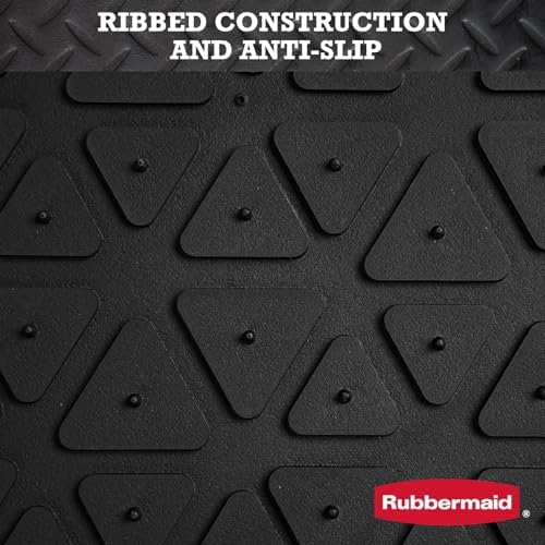 Rubbermaid Car Floor Mats Full Set,Premium Heavy Duty All-Weather Car Mats– Rugged Rubber with Brushed Aluminum Inserts, Universal Trim-to-Fit, Anti-Slip Backing for Cars, SUVs, Trucks & Vans - Red