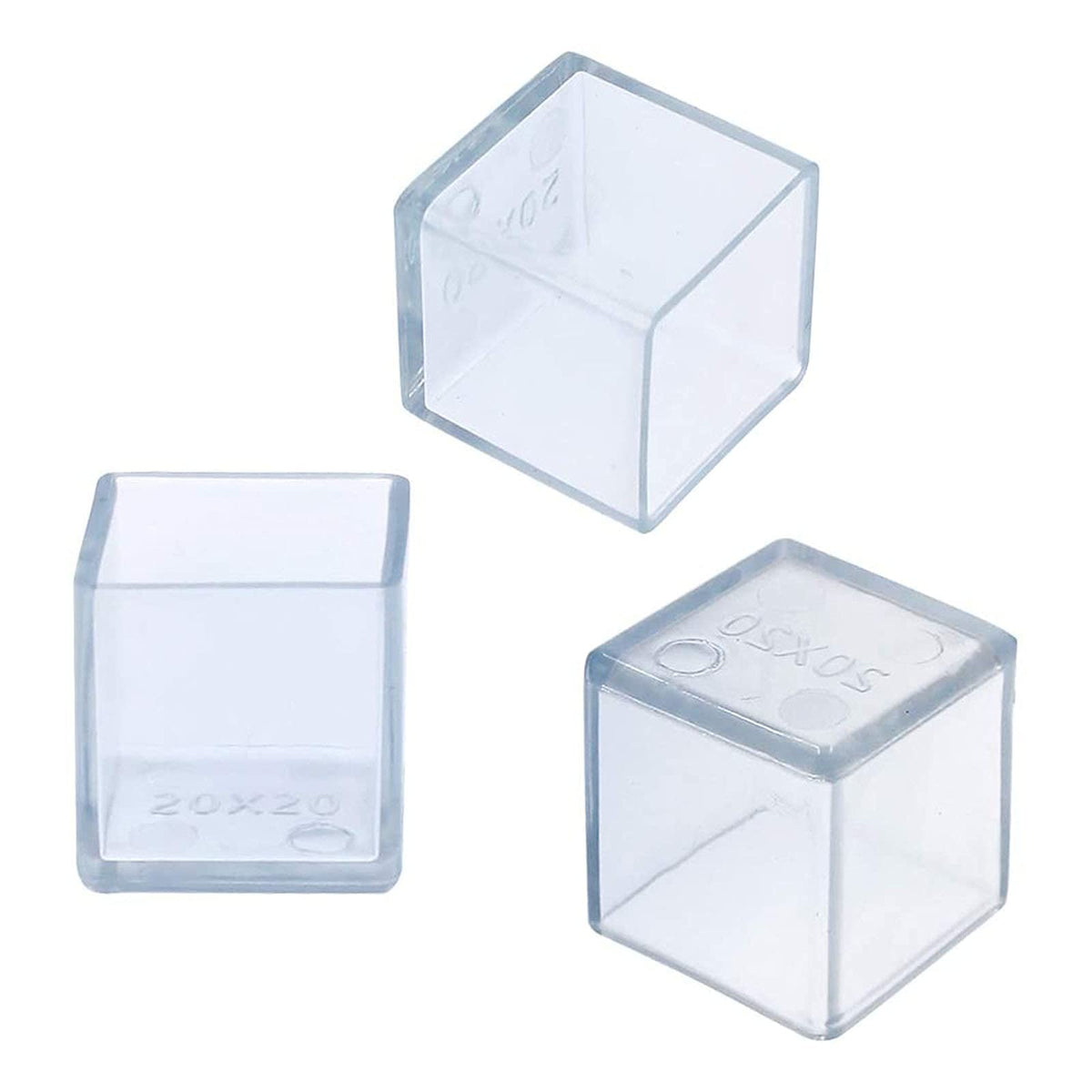 12 Pcs Transparent Square Anti (12 Count)