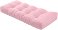 Bench Cushion 42 inches,Indoor/Outdoor Non-Slip Tufted Cushions, Premium Waterproof Linen, Soft Piano Sofa Cushions, High-Density Memory Foam(Light Pink-42x16 x 4 in)