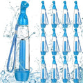 12 Pcs Summer Mister Spray Bottle Set Pump Personal Mister Cooling Spray Bottles with Carrying Loop Water Refillable Empty Plastic Portable Misting Sprayers for Outdoor Camping Hiking (Blue)