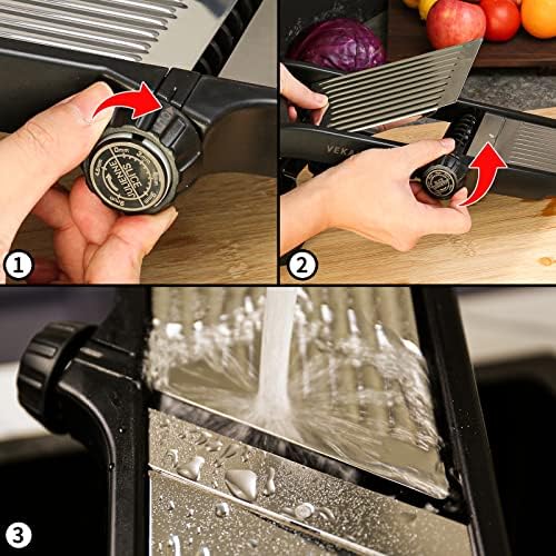 VEKAYA Mandoline Slicer for Kicthen, Vegetable Slicer