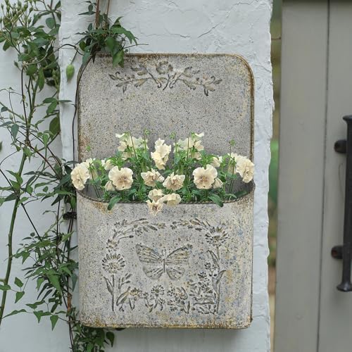 All Chic Wall Planter Metal Wall Planters Wall Hanging Planter Mailbox Planter Indoor Outdoor Planter Wall Mounted Planter for Farmhouse Decoration