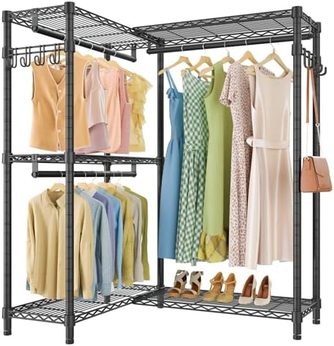 VIPEK L4 Clothing Rack for Hanging Clothes Heavy Duty Closet for Corner