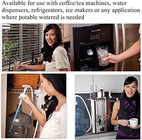 TDRENERGY Bottle Water Dispenser Pump System Automatic 110V 40psi 1 GPM for Home/Office Kitchen Refrigerator Coffee Maker Ice Maker for 3 or 5 Gal Water Bottle Single Inlet