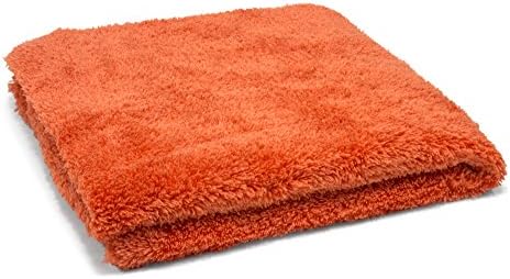 Autofiber Korean Plush Premium Edgeless Microfiber Detailing Towels - Pack of 10, Orange (16 inch x 16 inch)
