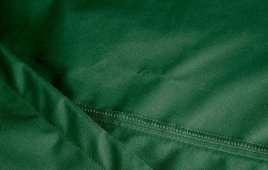Eevelle Meridian Patio Oval Table Set Cover with Marine Grade Fabric - Outdoor Table Cover - Furniture Set Covers for Dining Table - Easy to Install - (25.5"H x 108"L x 82"W, Hunter Green)