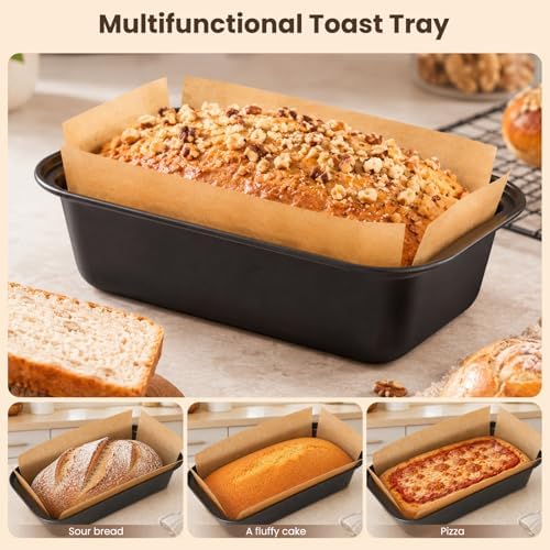 HUAKENER Loaf Pan Liners, 100 Pcs Loaf Pan Liners for Baking Bread 9x5 Inch
