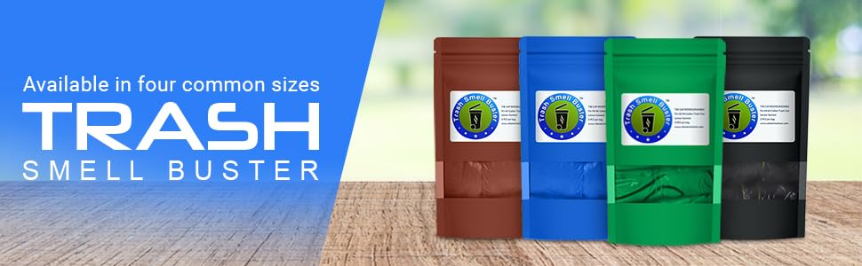 Trash Can Smell Eliminator Cover Odor Eliminating Bag Lemon Scented Durable Chemical Free 95 Gallon 3 Pack (3 Count)