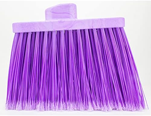 SPARTA Plastic Large Debris, Angled, Broom Head with Color Coded for Indoor, Outdoor, Home, Restaurant, Lobby, Office, 12 Inches, Purple, (Pack of 12)