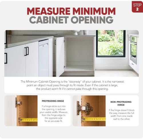 Rev-A-Shelf Pullout Organizer for Cabinets, Min Opening Width 20.5"