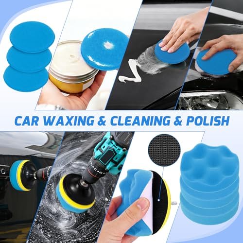 Nilight 52PCS Car Detailing Kit for Interior Exterior Car Care, Blue