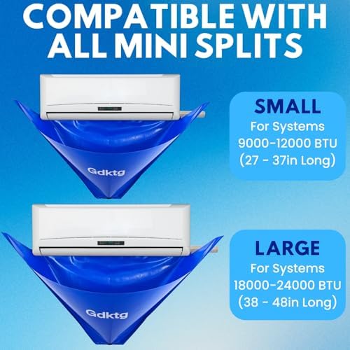 Mini Split AC Cleaning Kit with 2L Pressure Sprayer Fits 27-37in Unit