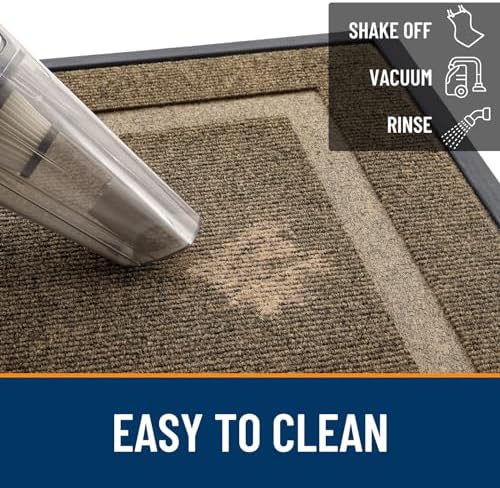 OLANLY Front Door Mat Outside 71x30, All-Season Heavy-Duty Rubber Doormat