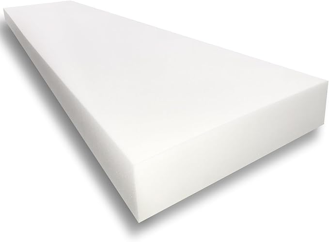 FoamTouch 4" Height x 35" Width x 79" Length Camper/RV bunk Mattress (Foam Only) White -No Cover
