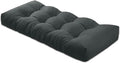 Bench Cushion 39 inches,Indoor/Outdoor Non-Slip Tufted Cushions, Premium Waterproof Linen, Soft Piano Sofa Cushions, High-Density Memory Foam(Black-39x19x4in)